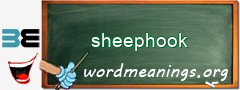 WordMeaning blackboard for sheephook